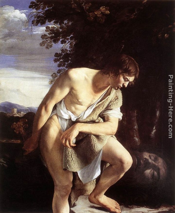 Orazio Gentleschi David Contemplating the Head of Goliath